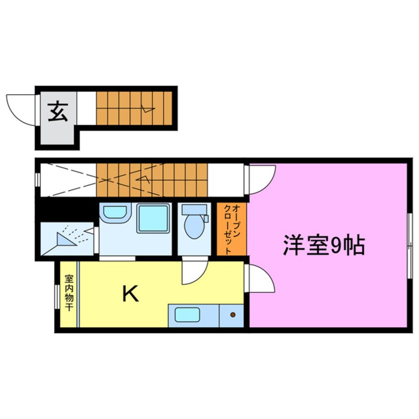 間取図 KSコーポ宇川