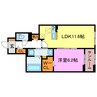 ブライトピアニー 1LDKの間取り