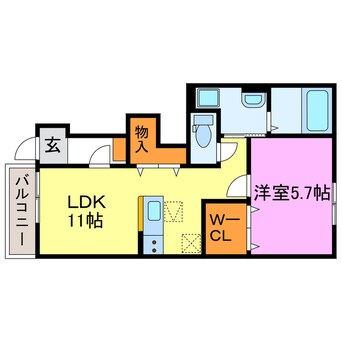 間取図 (仮称)水口町高塚新築アパート