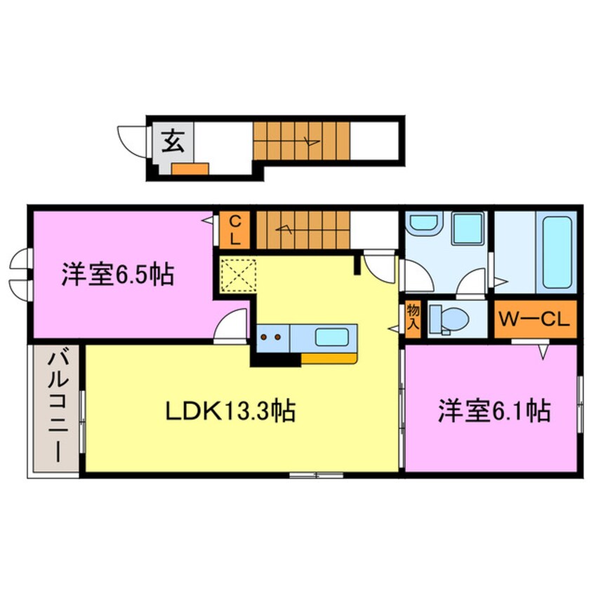 間取図 バンブー　ニン　Ａ