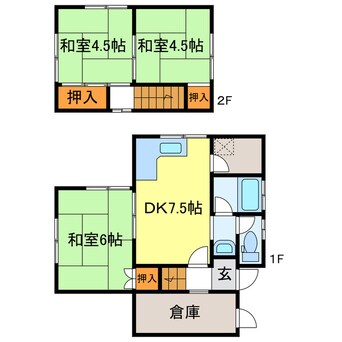 間取図 宮川町戸建