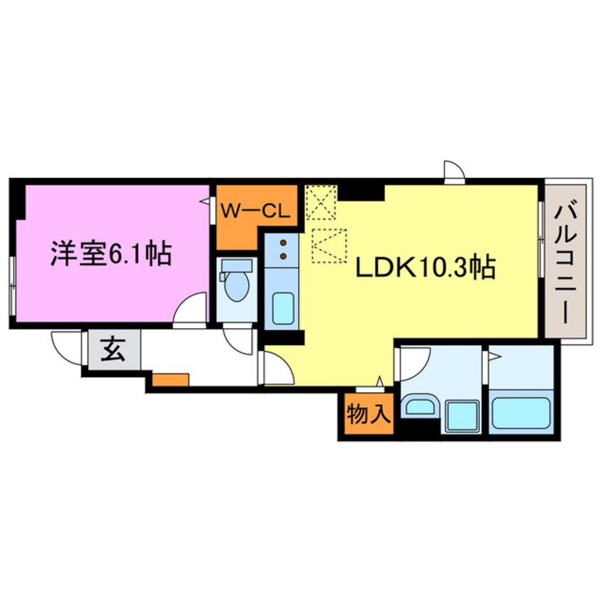 間取図 グリュックス　ミーツ　ハオス