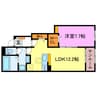 ウッドヴィレッジ甲南 SOUTH 1LDKの間取り