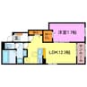 ドロワット 1LDKの間取り