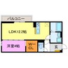 D-ROOMルシエル 1LDKの間取り