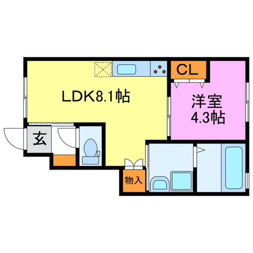 間取図 エルミナージュ本町