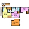 エルミナージュ本町 1LDKの間取り