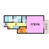 majority 1Kの間取り