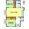 水口町山678-69貸家 2LDKの間取り