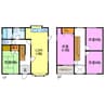 水口町山1347-45貸家 4LDKの間取り