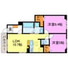サンリットMⅡ 2LDKの間取り