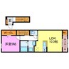ソラーナ 1LDKの間取り
