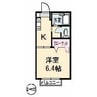 シャーメゾン宮市 1Kの間取り