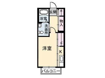 間取図 山陽本線（中国）/防府駅 バス5分国衙下車:停歩3分 2階 築18年