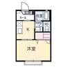 あすなろ荘 1Kの間取り