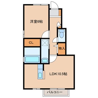 間取図 山陽本線（中国）/防府駅 バス8分四辻下車:停歩4分 1階 築17年