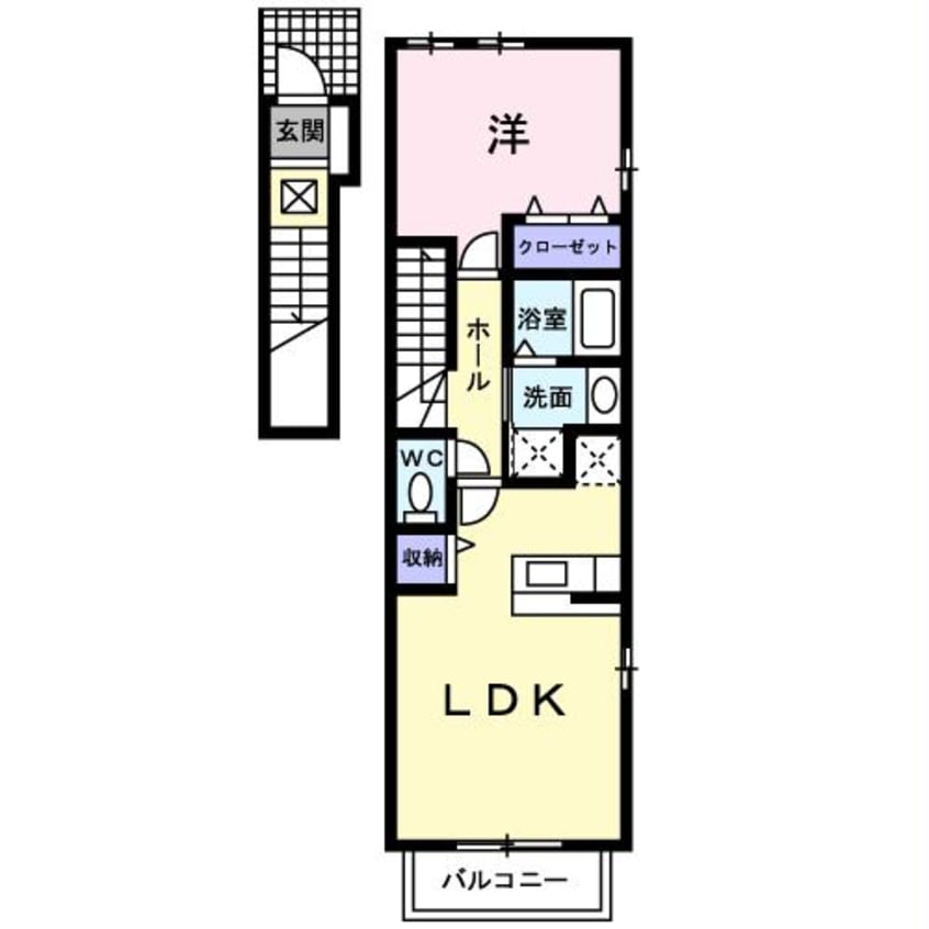 間取図 ブランドール日ノ本 Ａ