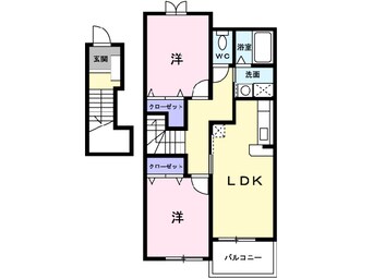 間取図 グリーンコート Ｅ