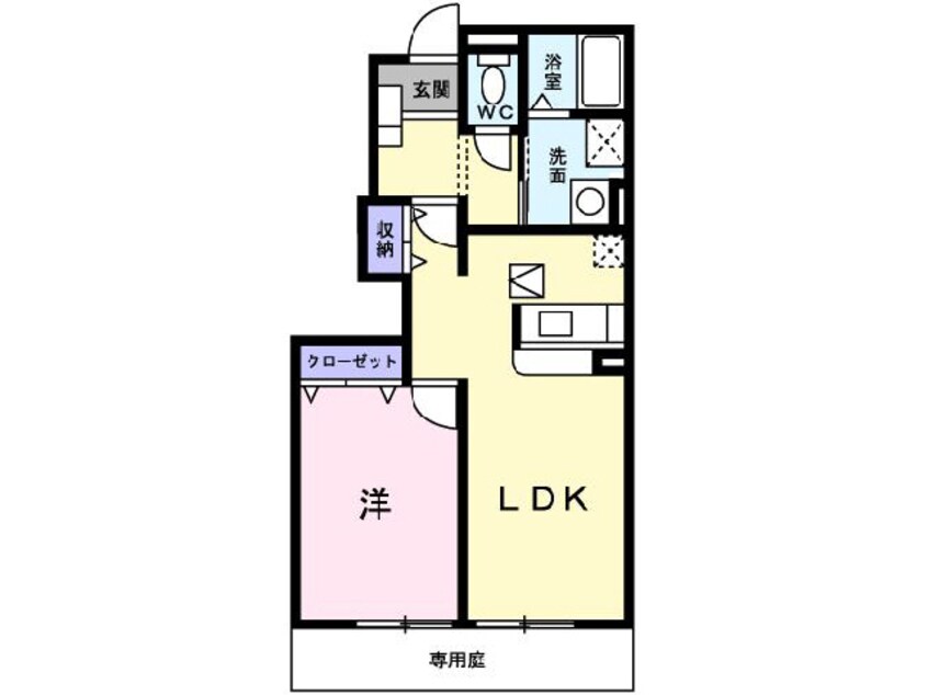 間取図 グリーンコート Ｅ