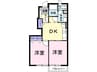 ボナールＹ Ａ 2DKの間取り