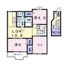 メロディーハイム横入川 Ｂ 3LDKの間取り