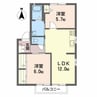 メゾン ド ウィステリア Ａ棟 2LDKの間取り