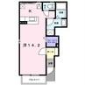 サン スクエア Ａ 1Rの間取り