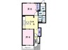 オアゾ β 2DKの間取り