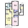 ラ･ファミーユＣ 2LDKの間取り