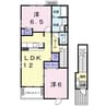 ソレイユ･ルヴァンⅡ 2LDKの間取り