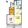 リリア 弐番館 1LDKの間取り