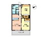 アルフィスタ　トレ 2LDKの間取り