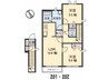 シャルマンラフォーレ　Ｃ棟 2LDKの間取り