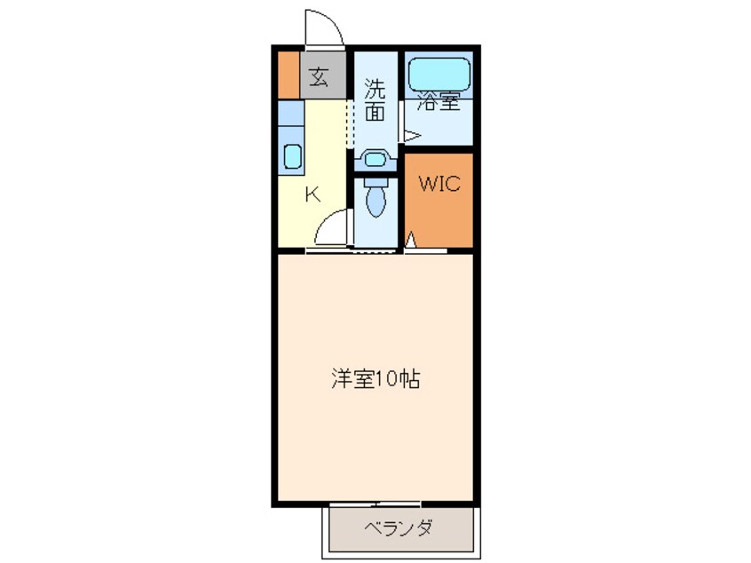 間取図 Ｗｅｌｌｖｉｌｌａ開出　Ⅰ番館