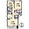 レジデンス 2LDKの間取り