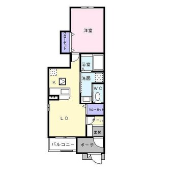 間取図 山陽本線（中国）/防府駅 バス5分千日町下車:停歩5分 1階 築18年