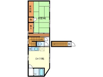 間取図 山陽本線（中国）/防府駅 徒歩5分 2階 築59年