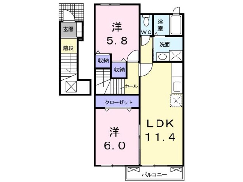 間取図 パーク・エデンＡ