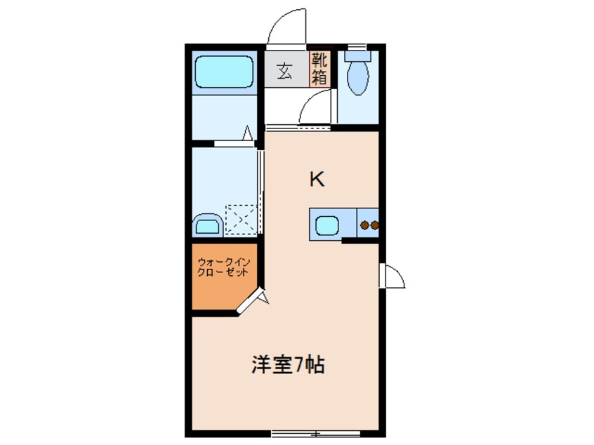 間取図 山陽本線（中国）/防府駅 バス15分自衛隊前下車:停歩7分 1階 築18年