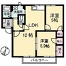 グレース22 Ａ棟 2LDKの間取り