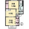 山陽本線（中国）/防府駅 バス:4分:停歩3分 1階 築24年 2Kの間取り