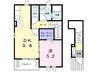 アンジュⅣ 1DKの間取り