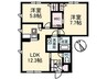 ラフォレスタ国分寺 2LDKの間取り