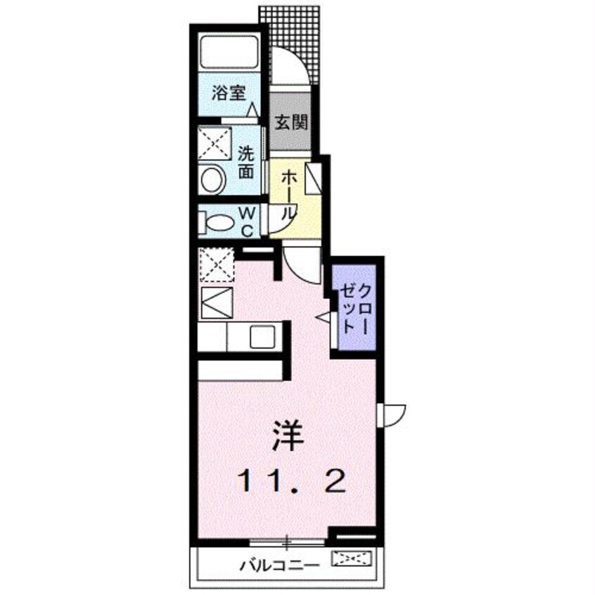 間取図 山陽本線（中国）/防府駅 バス10分迫戸下車:停歩7分 1階 築10年