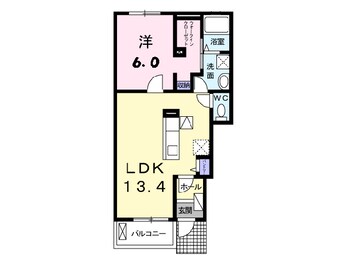 間取図 アンソレイエⅡ号館