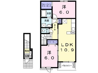 間取図 アンソレイエⅢ号館