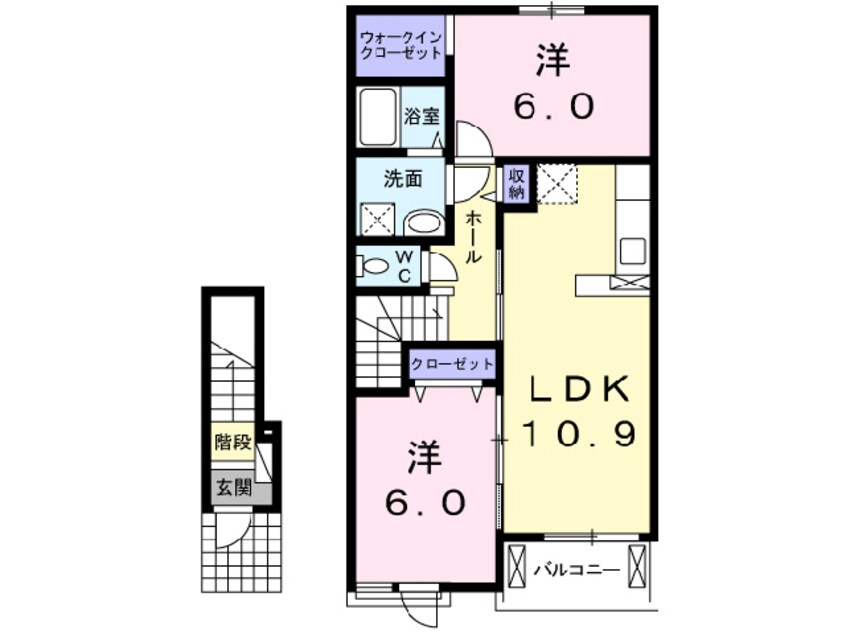 間取図 アンソレイエⅢ号館