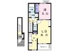 BEST HOUSEⅢA 1LDKの間取り