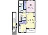 BEST HOUSEⅢC 1LDKの間取り