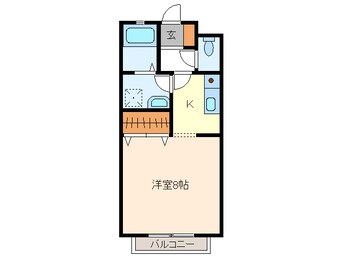 間取図 山陽本線（中国）/防府駅 バス4分三田尻病院前下車:停歩6分 2階 築23年